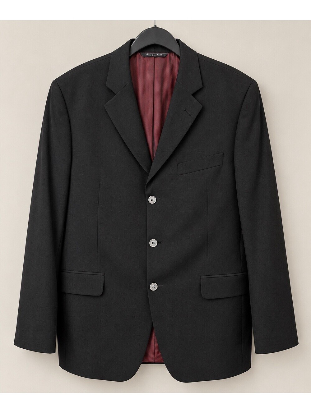 Jack Victor Collection Men's 40R Lindenwood SPJ Black 100% Wool Blazer Jacket
